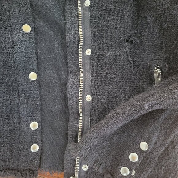 IRO Paris Agnette Women Grey Tweed Blazer sz 2 - Picture 4 of 8